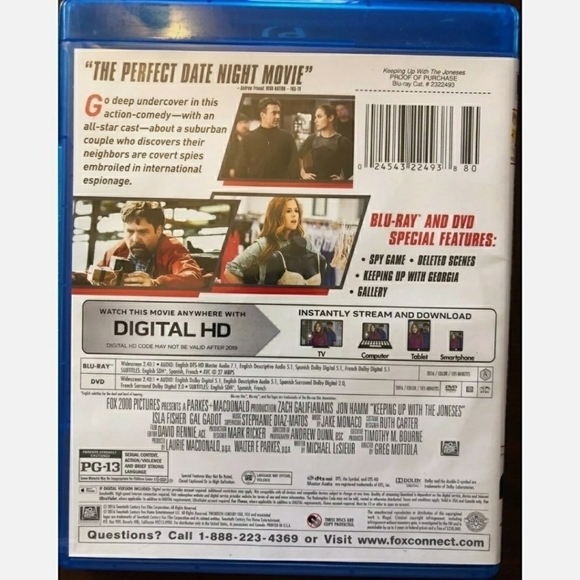 Keeping Up With the Jones 2 Disc Blu-Ray Comedy - Picture 3 of 4